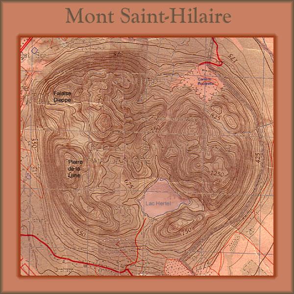 Carte du Mont Saint-Hilaire